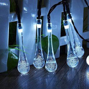 Solar String Water Drop Lights